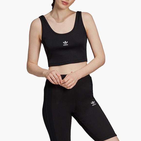 Sold - Adidas Ribbed Crop Tank - Picture 1 of 7
